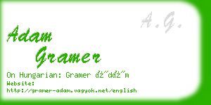 adam gramer business card